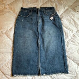 Universal Thread Blue Denim Skirt Medium Wash Casual